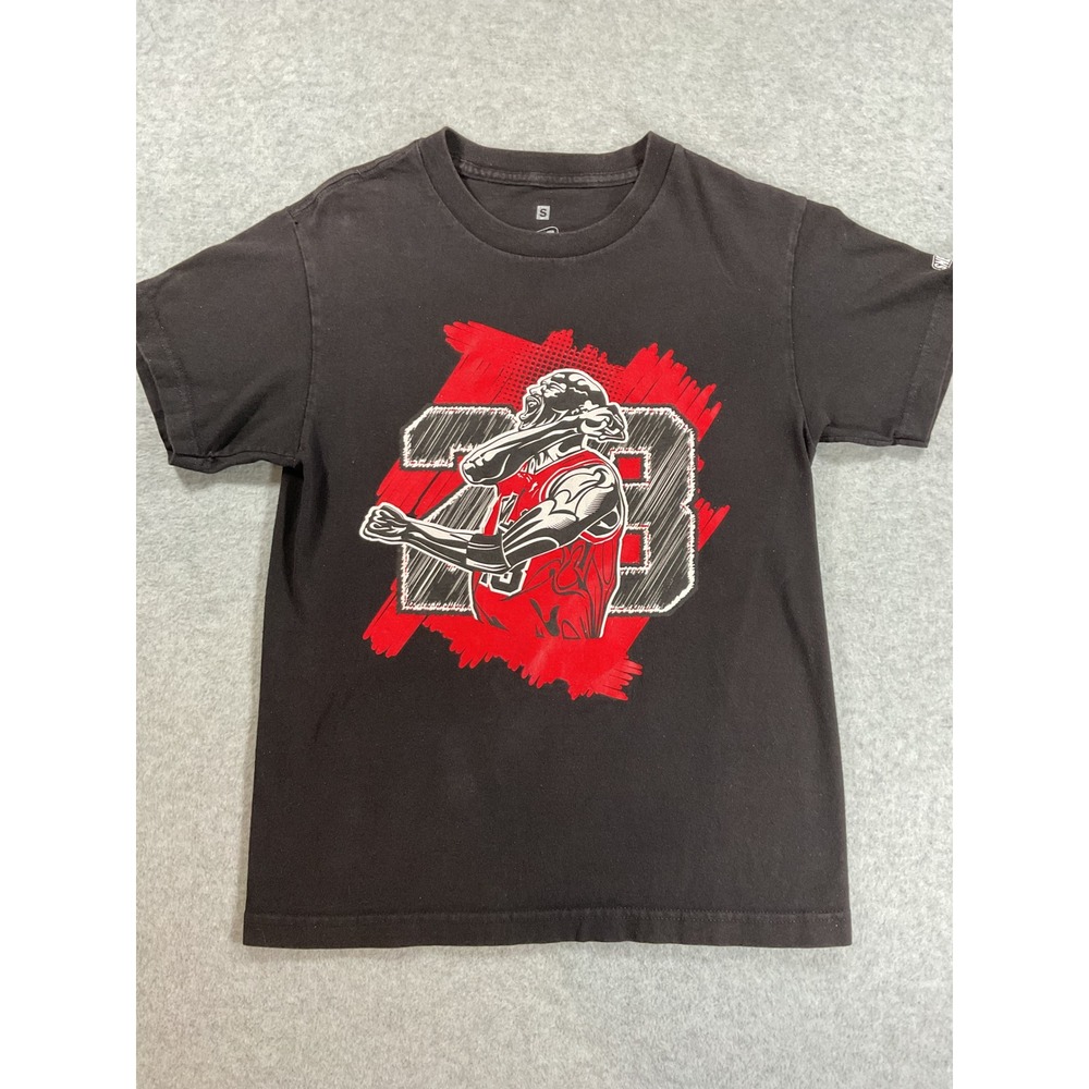Snelos Match U Sneakers Michael Jordan 23 Graphic T-Shirt Black Mens Small 2100